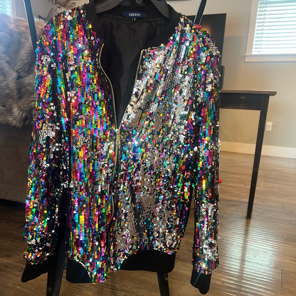 Multicolor sequin jacket - Picture 2 of 3